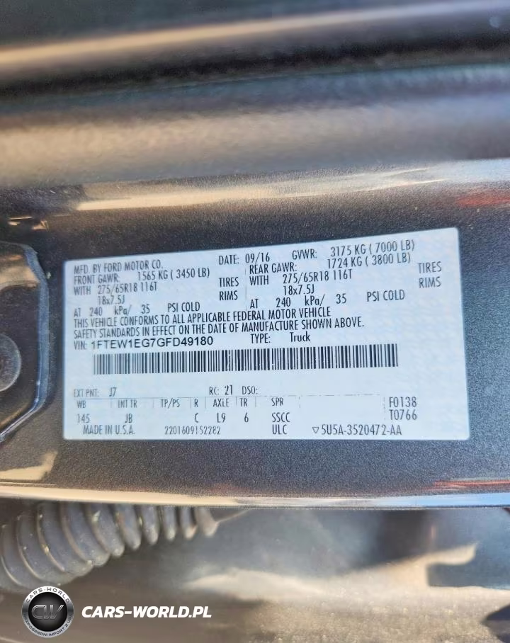 2016 Ford F150 Supercrew VIN:1FTEW1EG7GFD49180 - 12