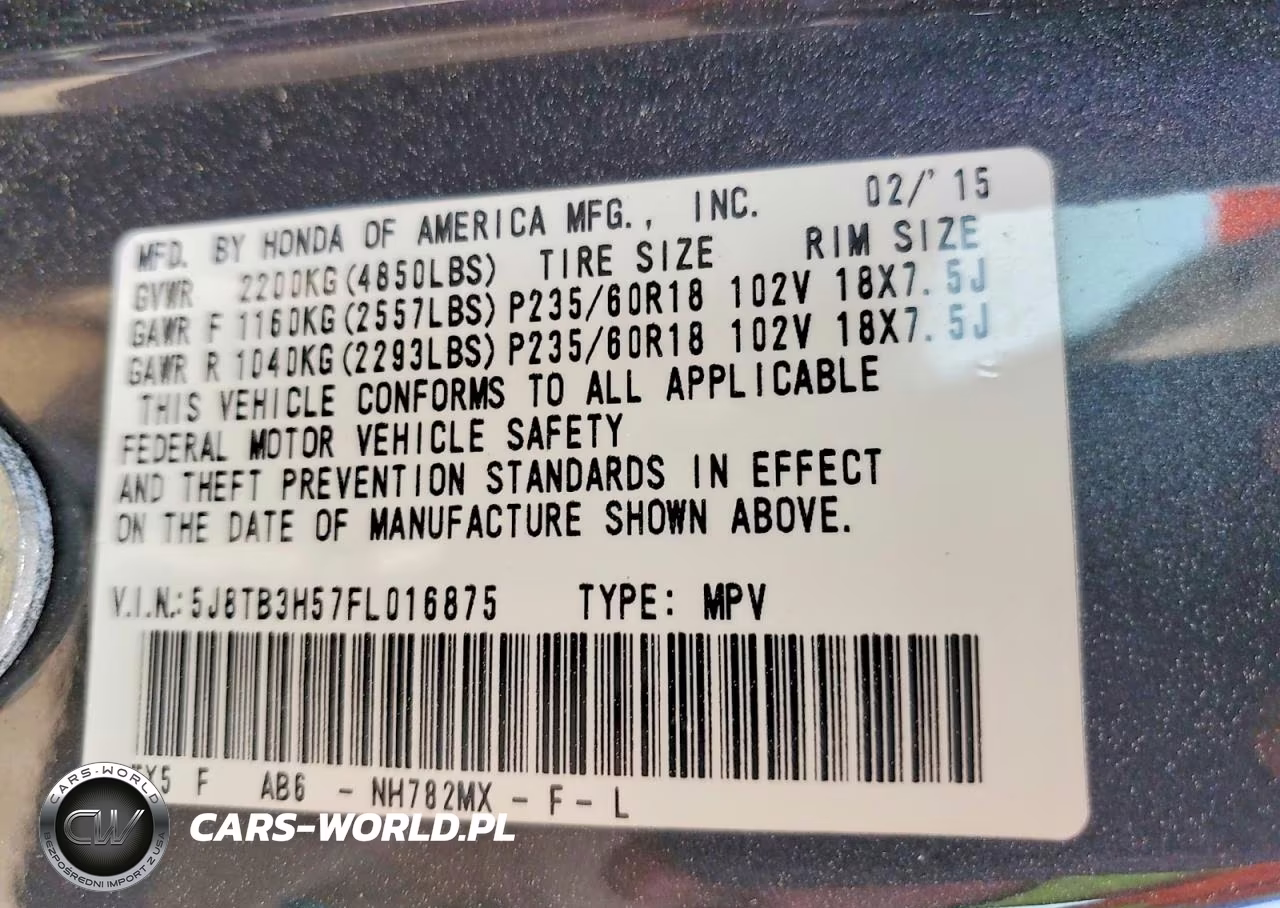 2015 Acura Rdx Technology VIN:5J8TB3H57FL016875 - 13