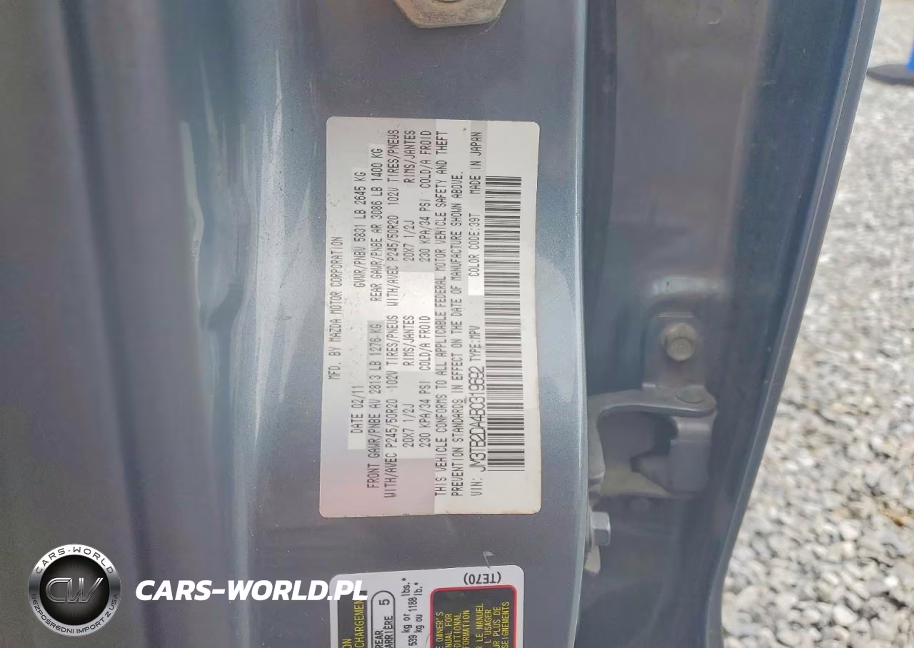 2011 Mazda Cx-9 Grand Touring VIN:JM3TB2DA4B0319692 - 13