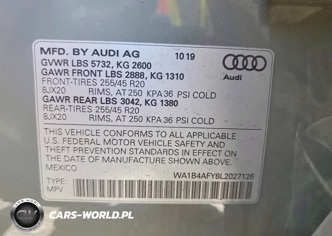 2020 Audi Sq5 Premium Plus VIN:WA1B4AFY8L2027126 - 12