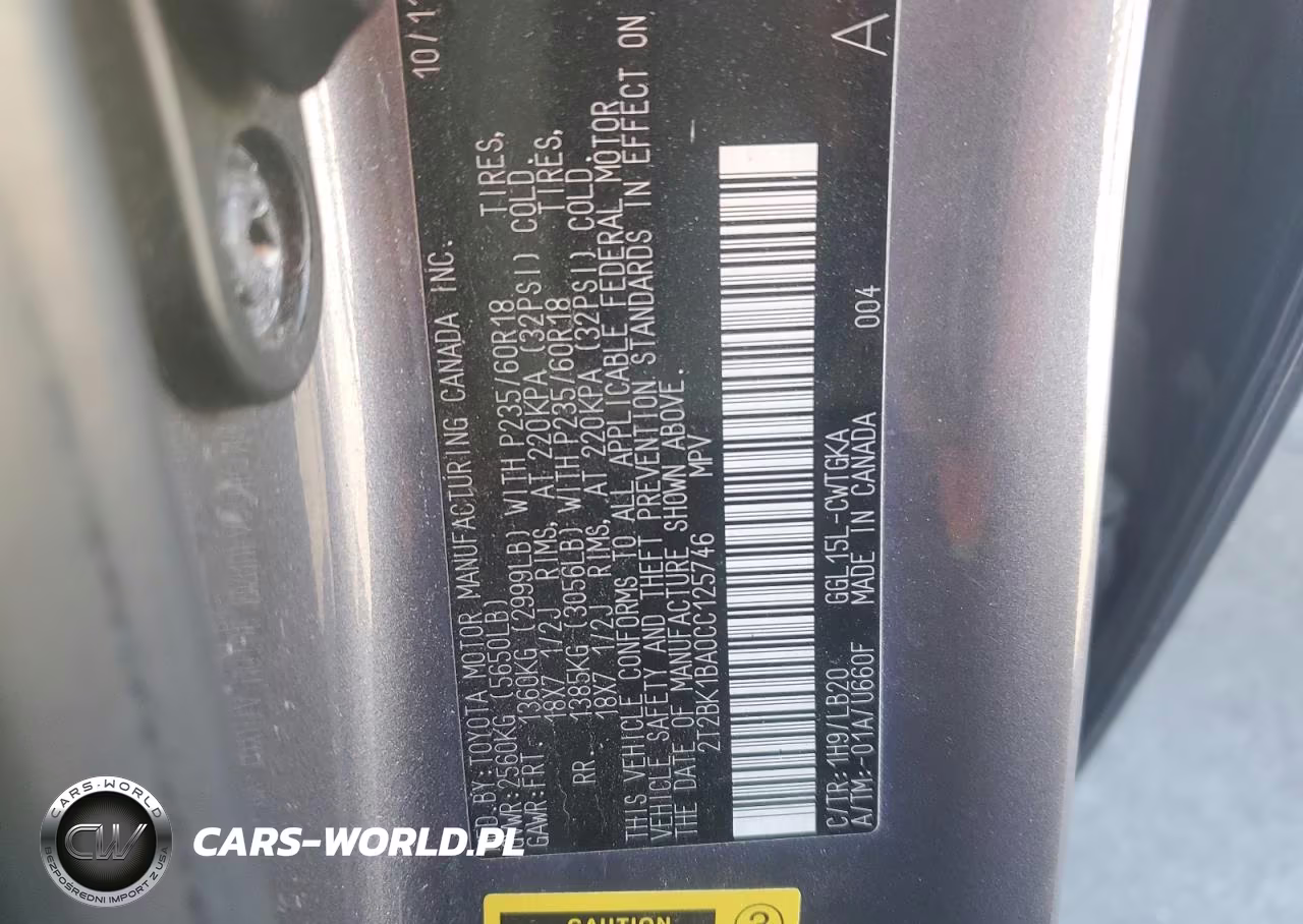 2012 Lexus Rx 350 VIN:2T2BK1BA0CC125746 - 13