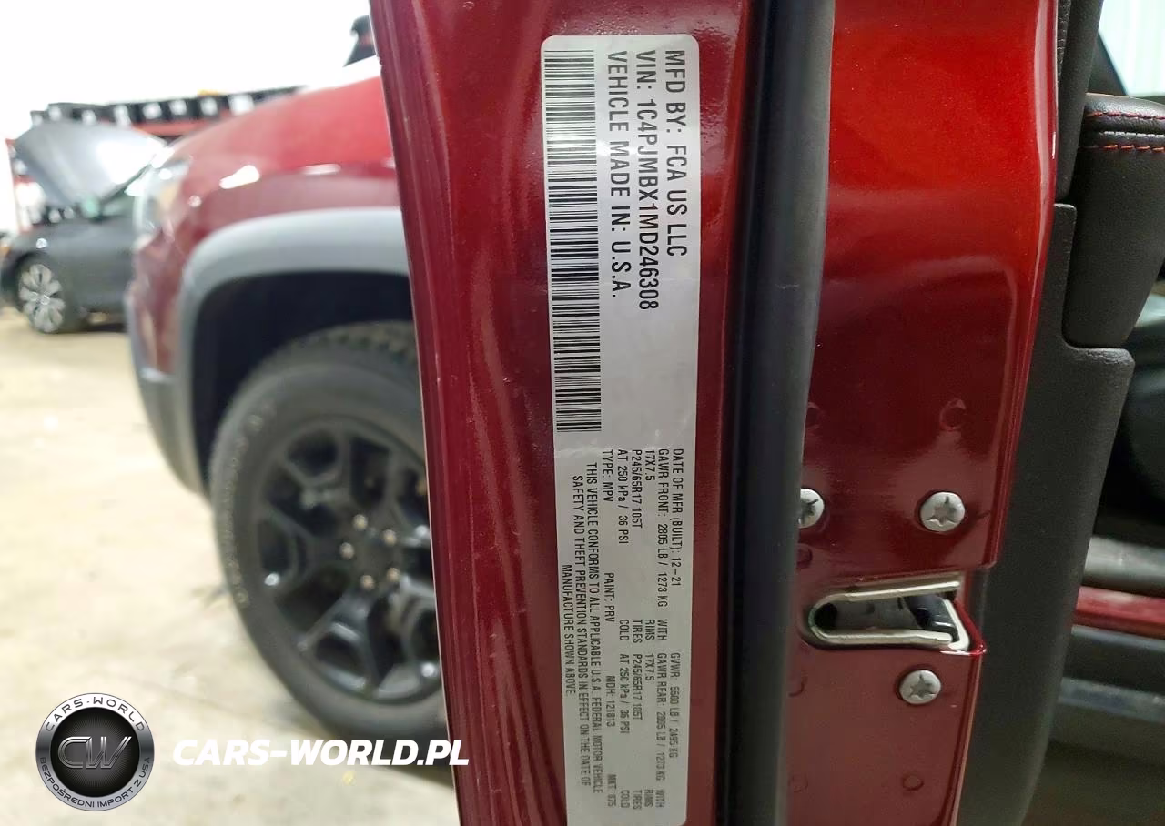 2021 Jeep Cherokee Trailhawk VIN:1C4PJMBX1MD246308 - 12