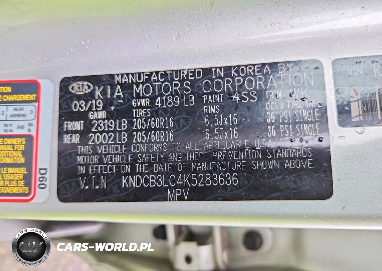 2019 Kia Niro Lx VIN:KNDCB3LC4K5283636 - 13