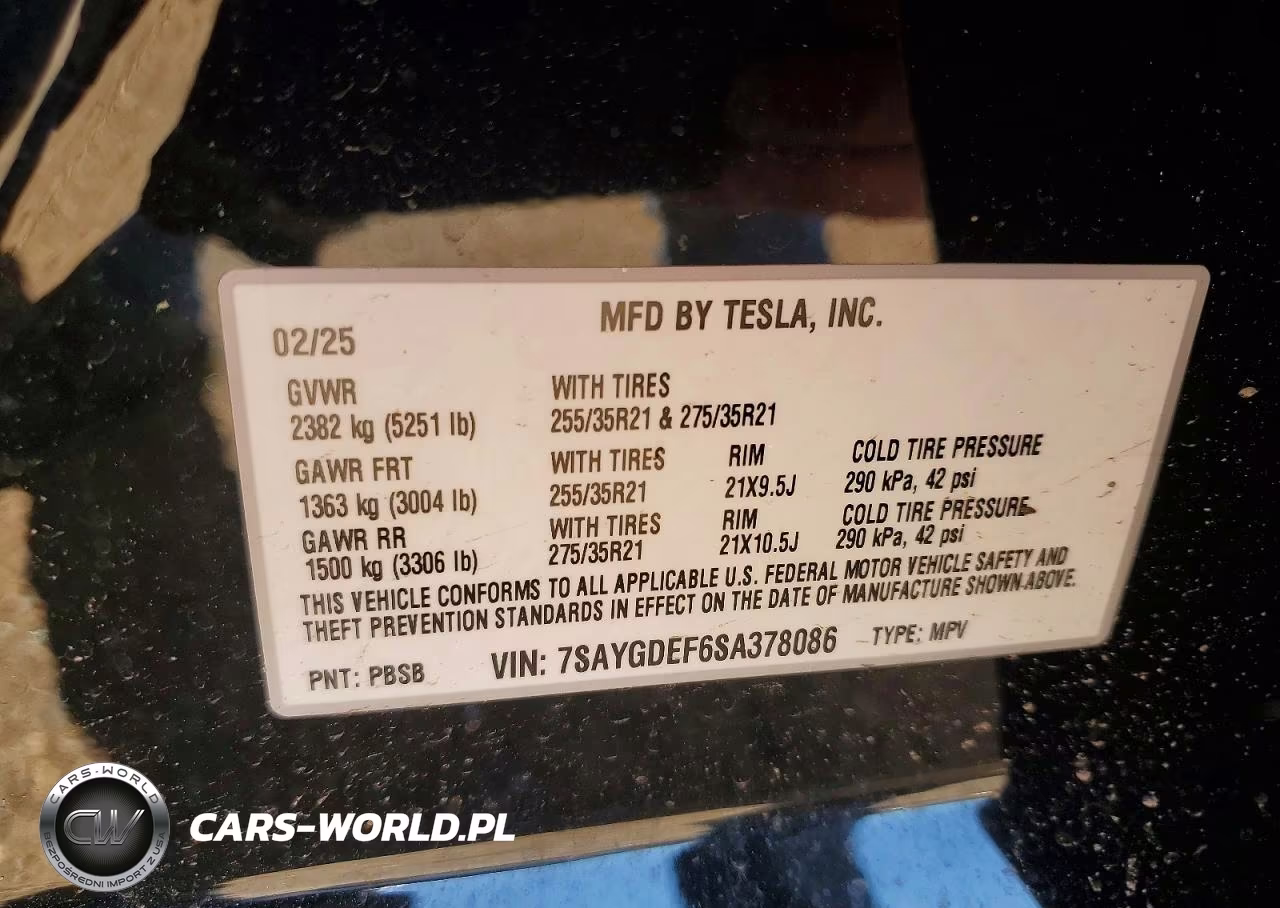 2025 Tesla Model Y VIN:7SAYGDEF6SA378086 - 13
