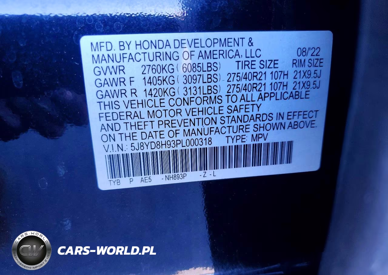 2023 Acura Mdx Type S VIN:5J8YD8H93PL000318 - 13