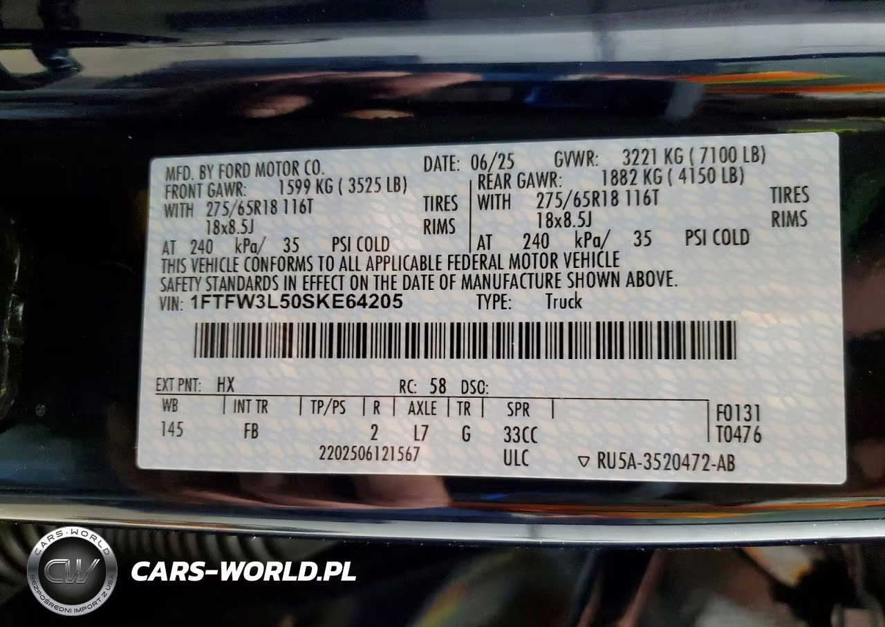 2025 Ford F150 Xlt VIN:1FTFW3L50SKE64205 - 12