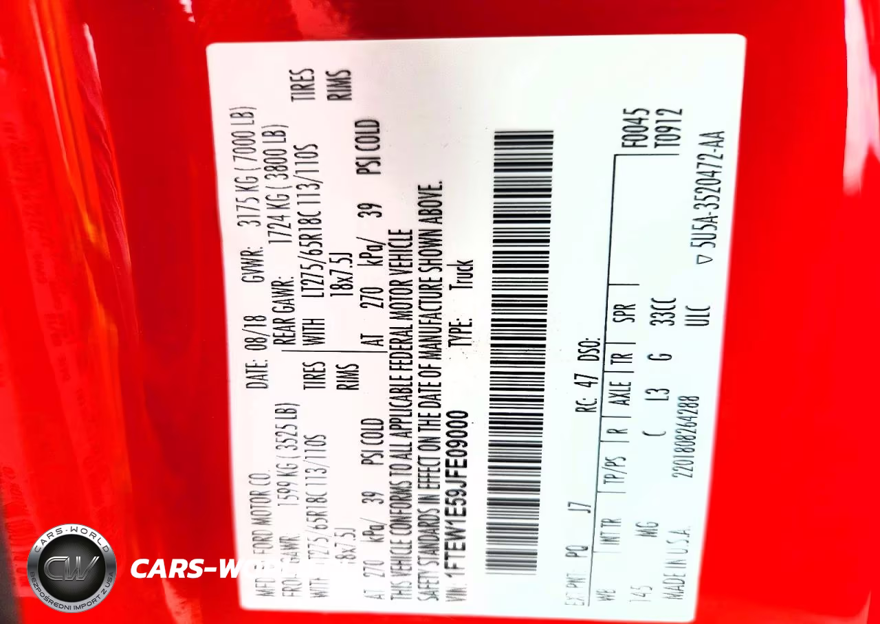 2018 Ford F150 Supercrew VIN:1FTEW1E59JFE09000 - 12