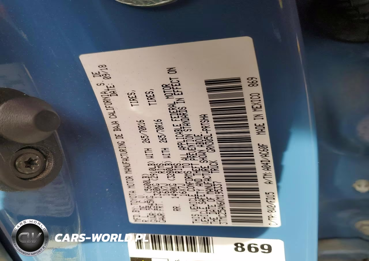 2019 Toyota Tacoma Trd Off-Road VIN:3TMCZ5AN6KM195337 - 12