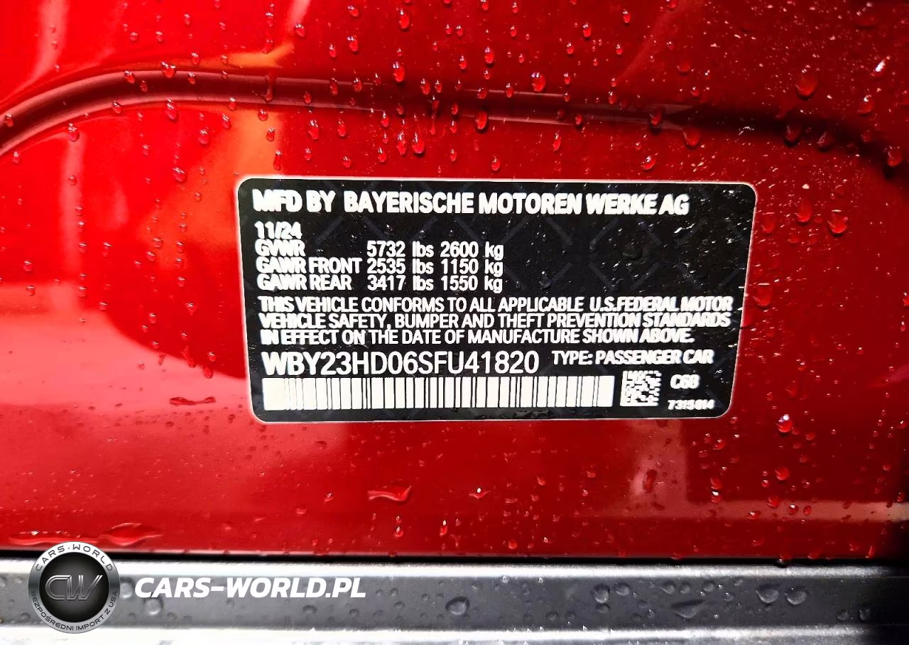 2025 BMW I4 Edrive 40 VIN:WBY23HD06SFU41820 - 12