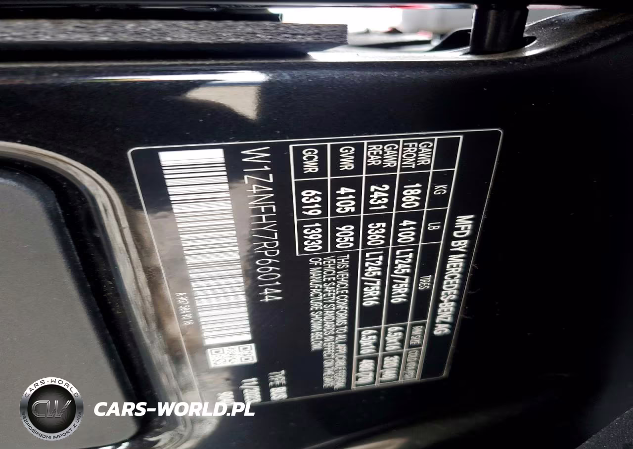 2024 Mercedes-Benz Sprinter VIN:W1Z4NFHY7RP660144 - 15