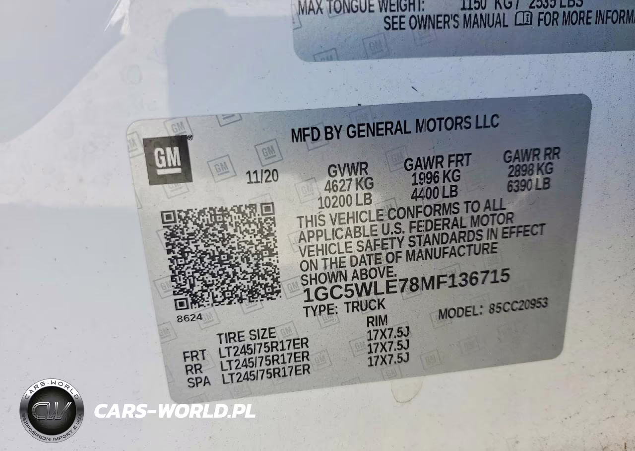 2021 Chevrolet Silverado C2500 Heavy Duty VIN:1GC5WLE78MF136715 - 12