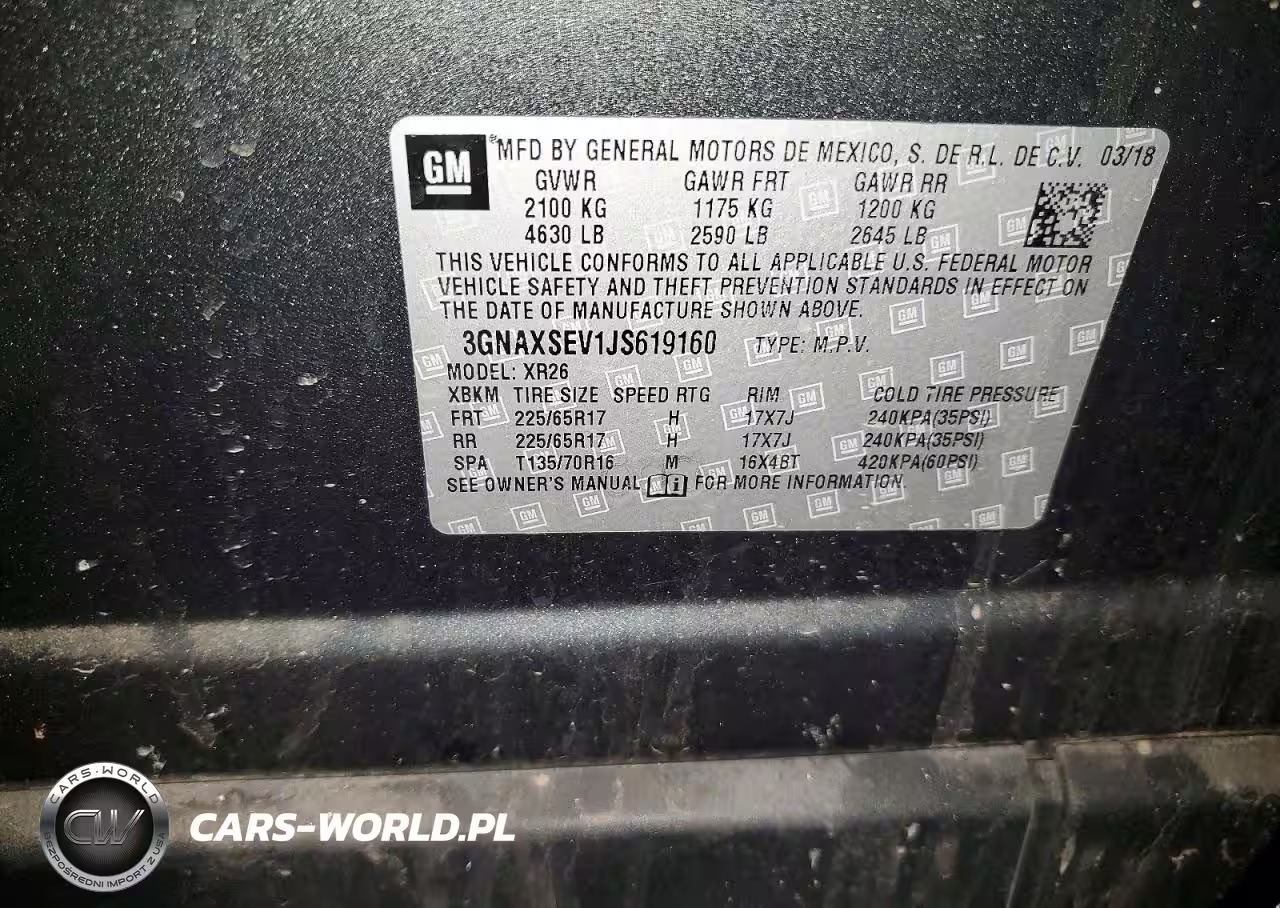 2018 Chevrolet Equinox Lt VIN:3GNAXSEV1JS619160 - 13