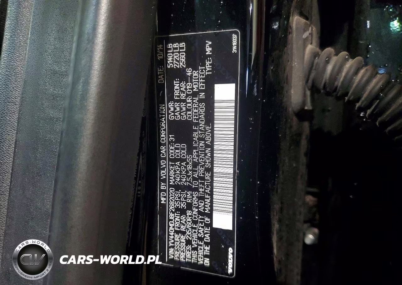 2015 Volvo Xc60 T5 VIN:YV440MDJ8F2682020 - 14