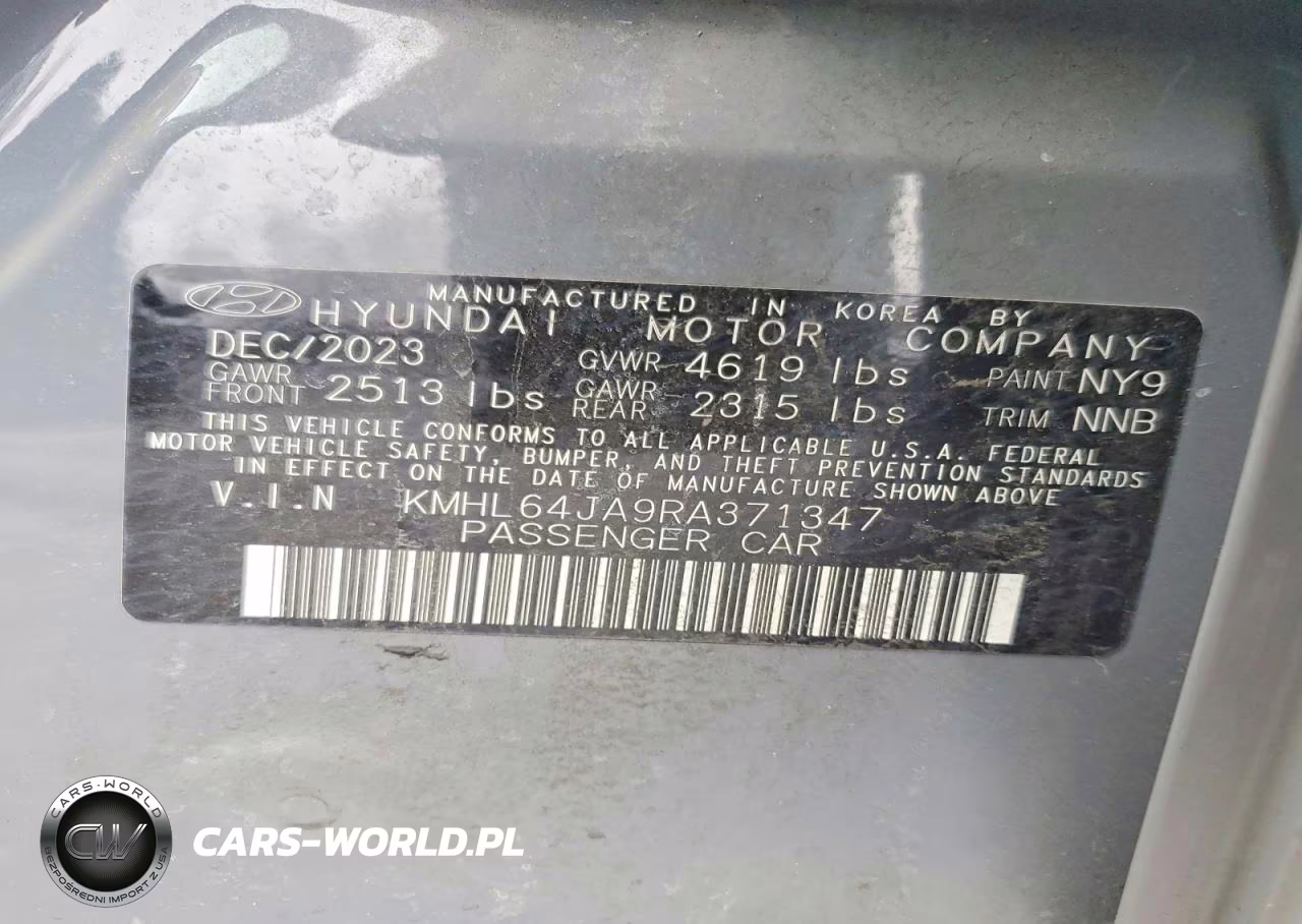 2024 Hyundai Sonata Sel VIN:KMHL64JA9RA371347 - 12