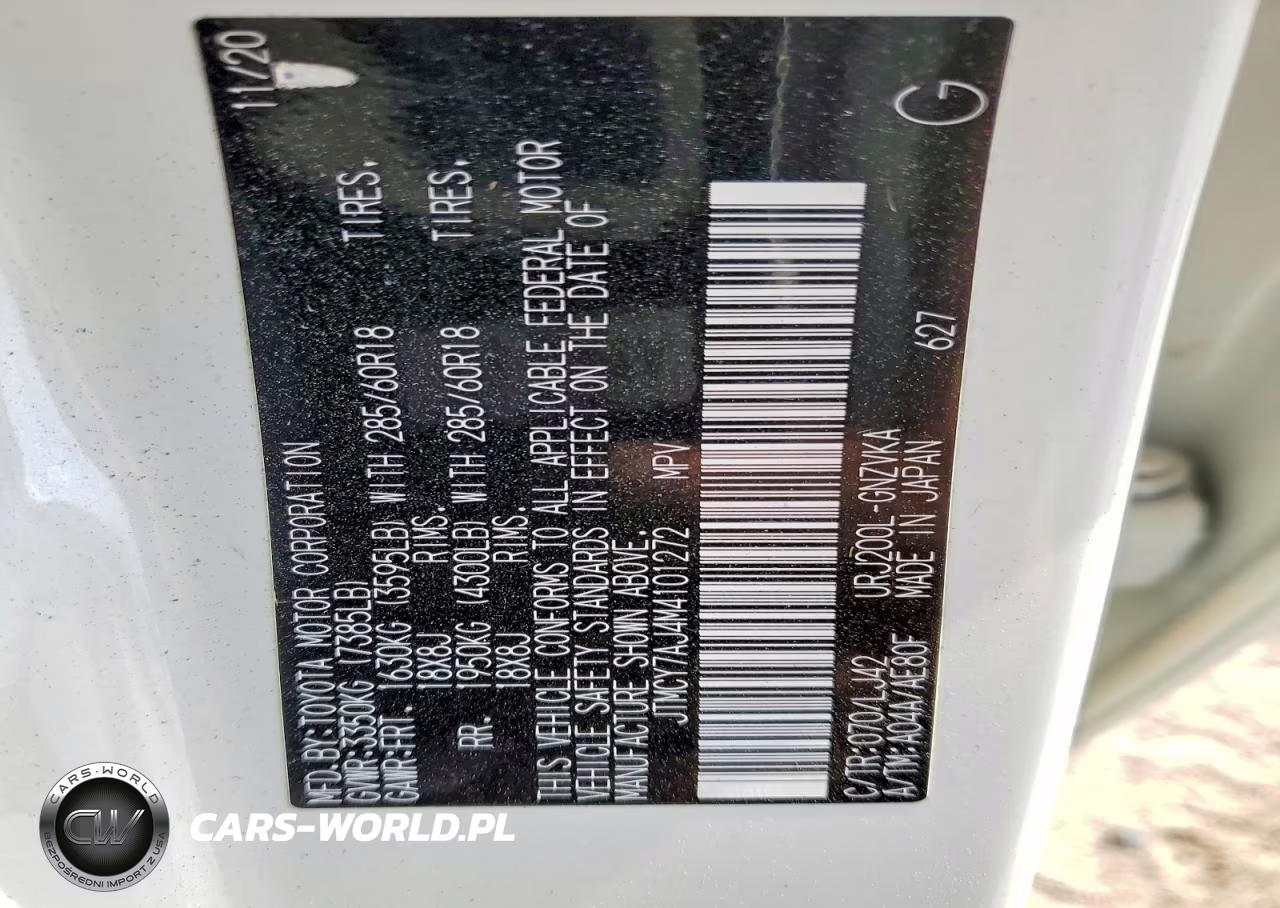2021 Toyota Land Cruiser Base VIN:JTMCY7AJ4M4101272 - 13
