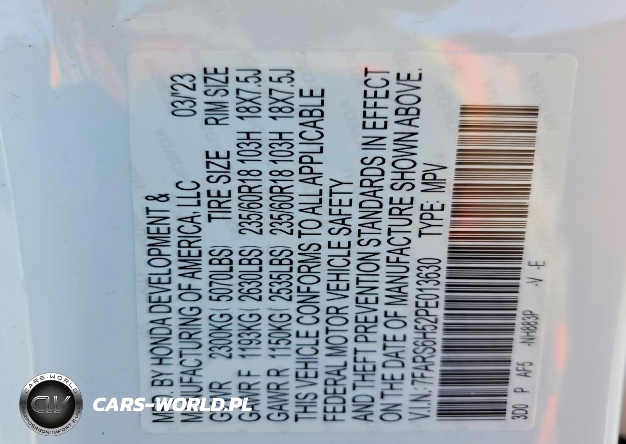 2023 Honda Cr-V Sport VIN:7FARS6H52PE013630 - 12