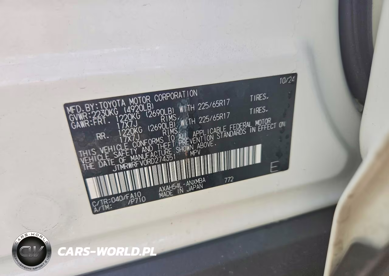 2024 Toyota Rav4 Hybrid Xle VIN:JTMRWRFV0RD274351 - 13