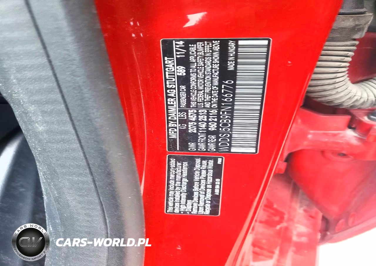 2015 Mercedes-Benz Cla 45 Amg VIN:WDDSJ5CB9FN166776 - 12