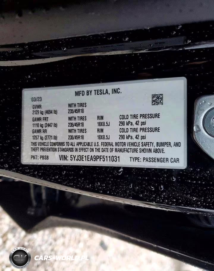 2023 Tesla Model 3 VIN:5YJ3E1EA9PF511031 - 12