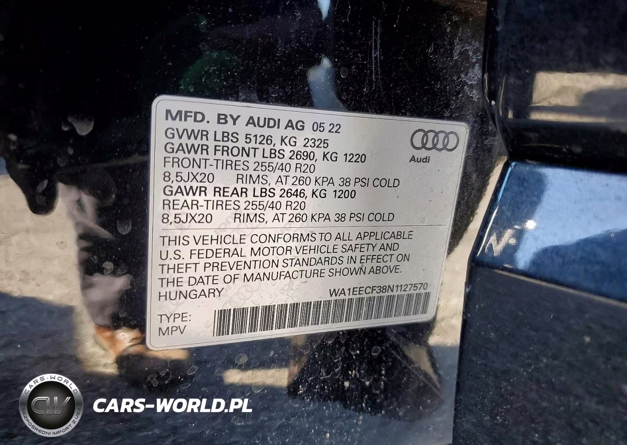 2022 Audi Q3 Premium Plus S Line 45 VIN:WA1EECF38N1127570 - 12