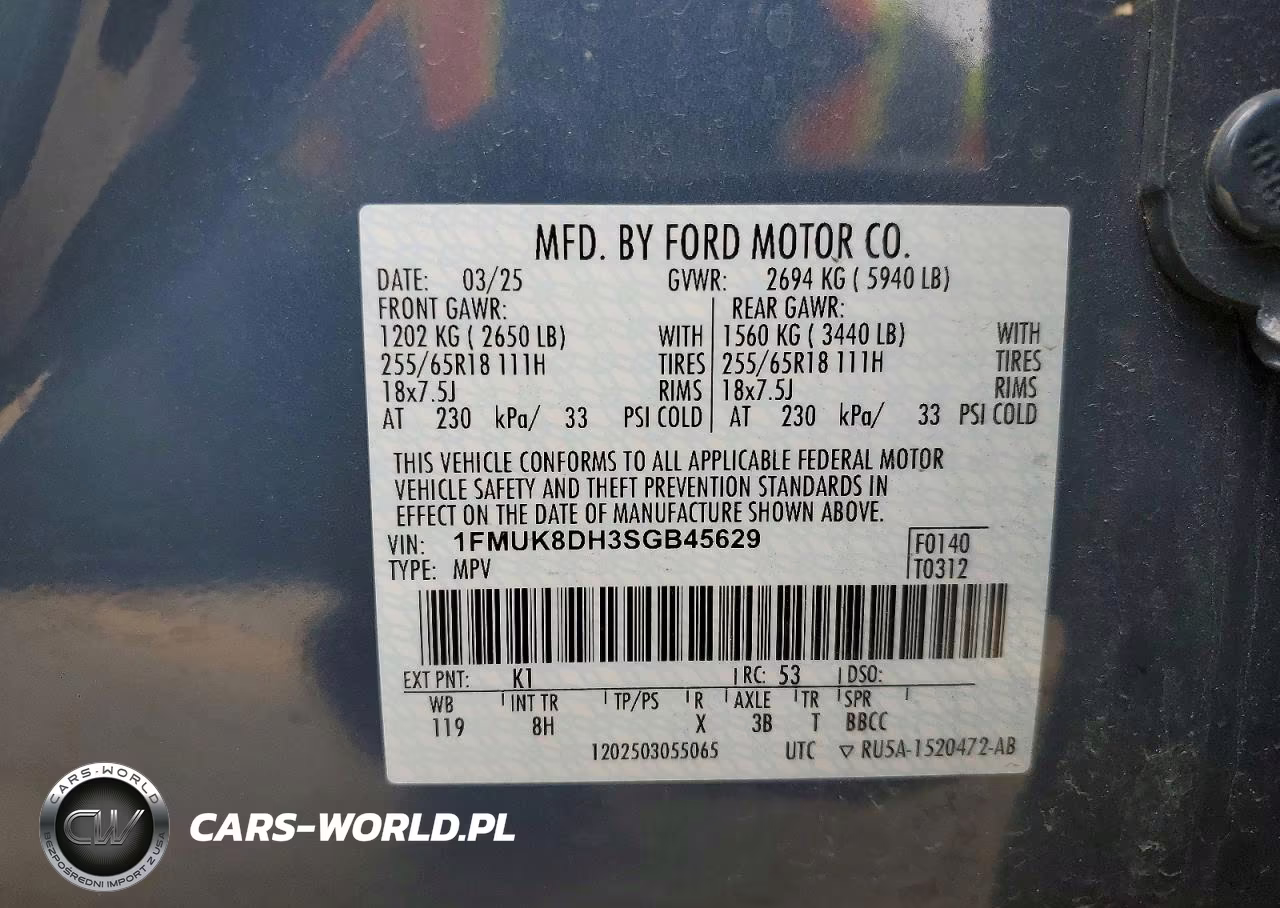 2025 Ford Explorer Active VIN:1FMUK8DH3SGB45629 - 13