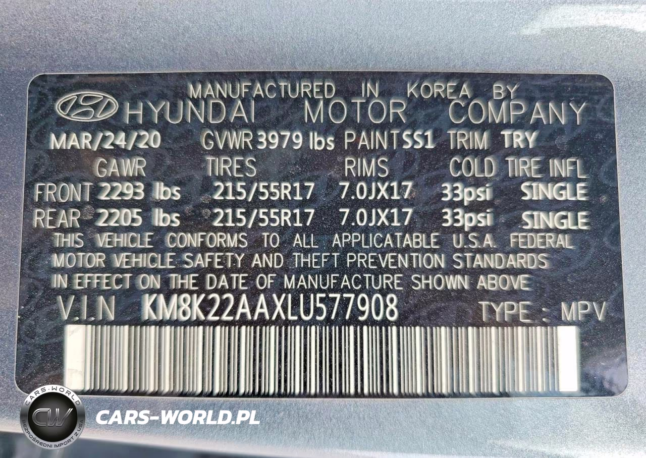 2020 Hyundai Kona Sel VIN:KM8K22AAXLU577908 - 12