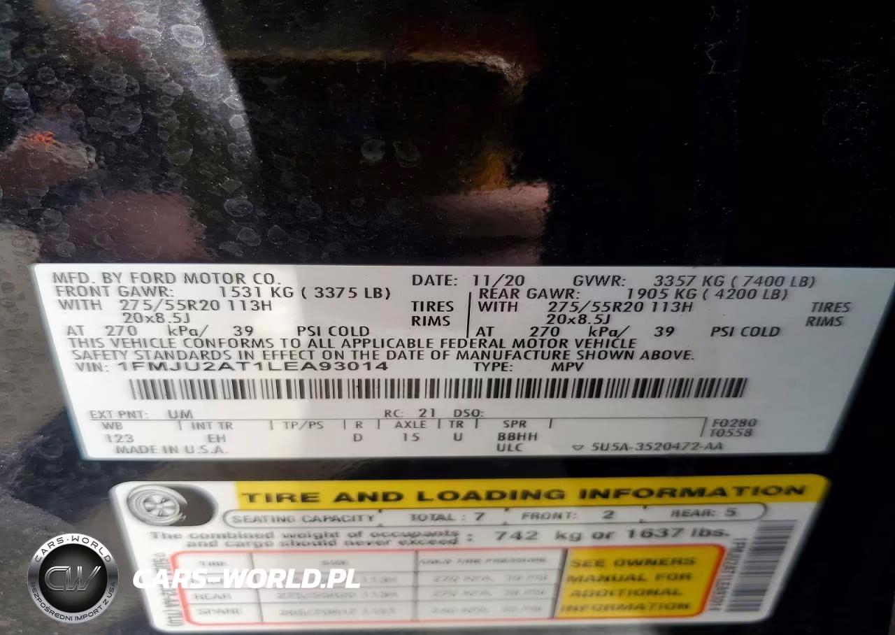 2020 Ford Expedition Limited VIN:1FMJU2AT1LEA93014 - 13