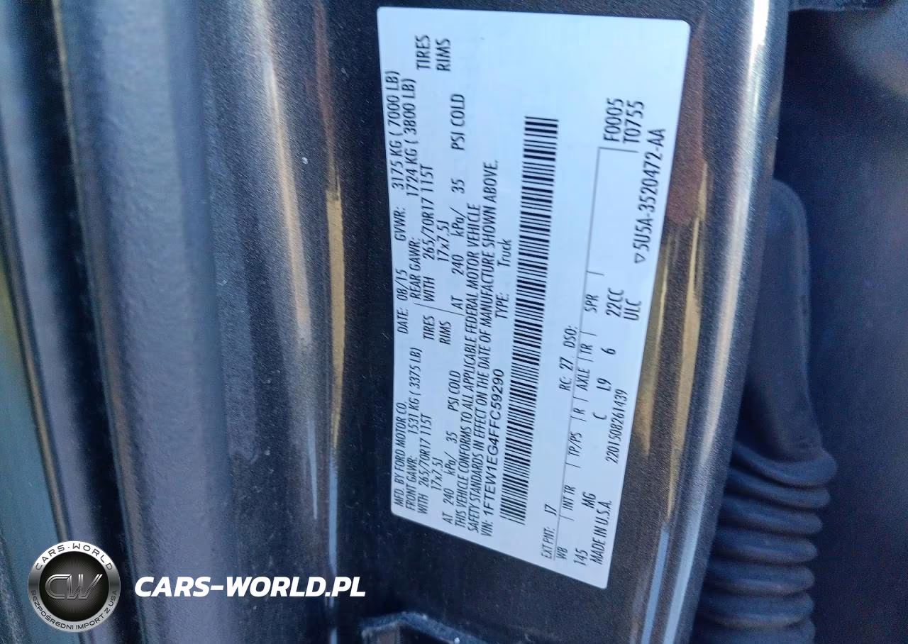 2015 Ford F150 VIN:1FTEW1EG4FFC59290 - 12