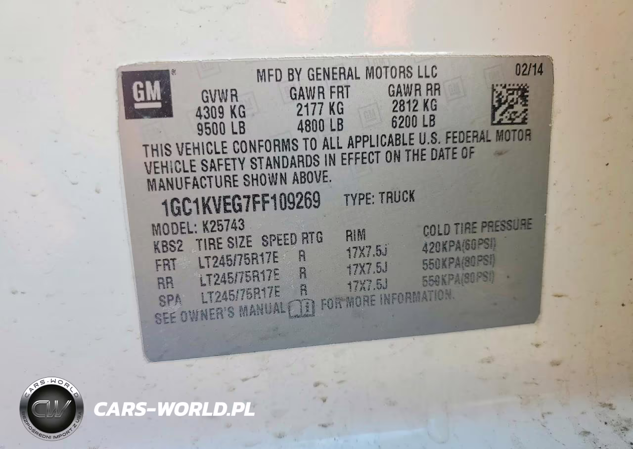 2015 Chevrolet Silverado K2500 Heavy Duty Lt VIN:1GC1KVEG7FF109269 - 13