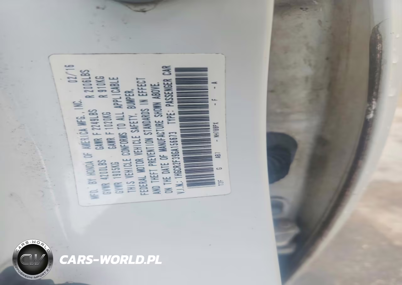 2016 Honda Accord Lx VIN:1HGCR2F39GA156673 - 12