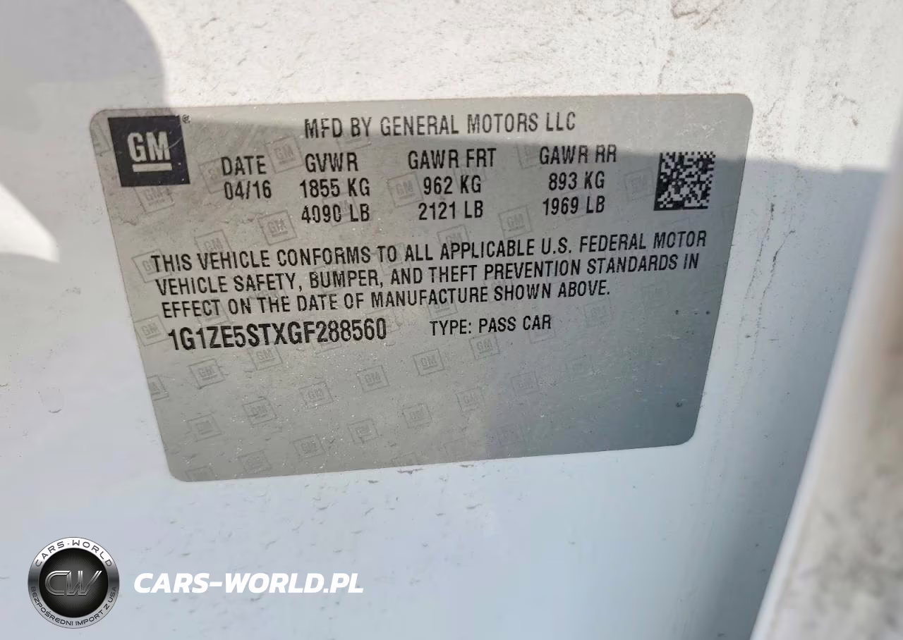 2016 Chevrolet Malibu Lt VIN:1G1ZE5STXGF288560 - 12