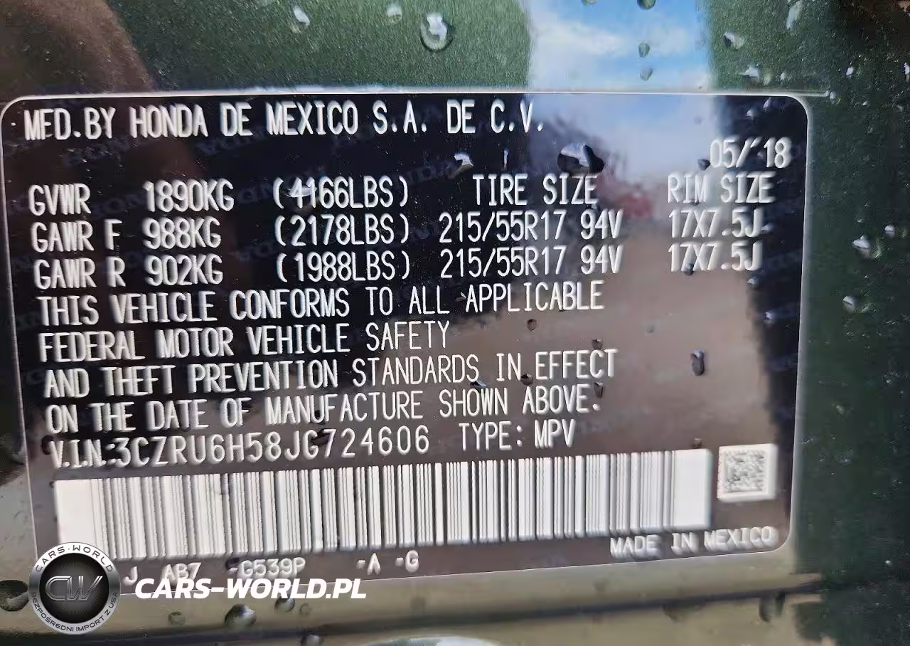2018 Honda Hr-V Ex VIN:3CZRU6H58JG724606 - 13