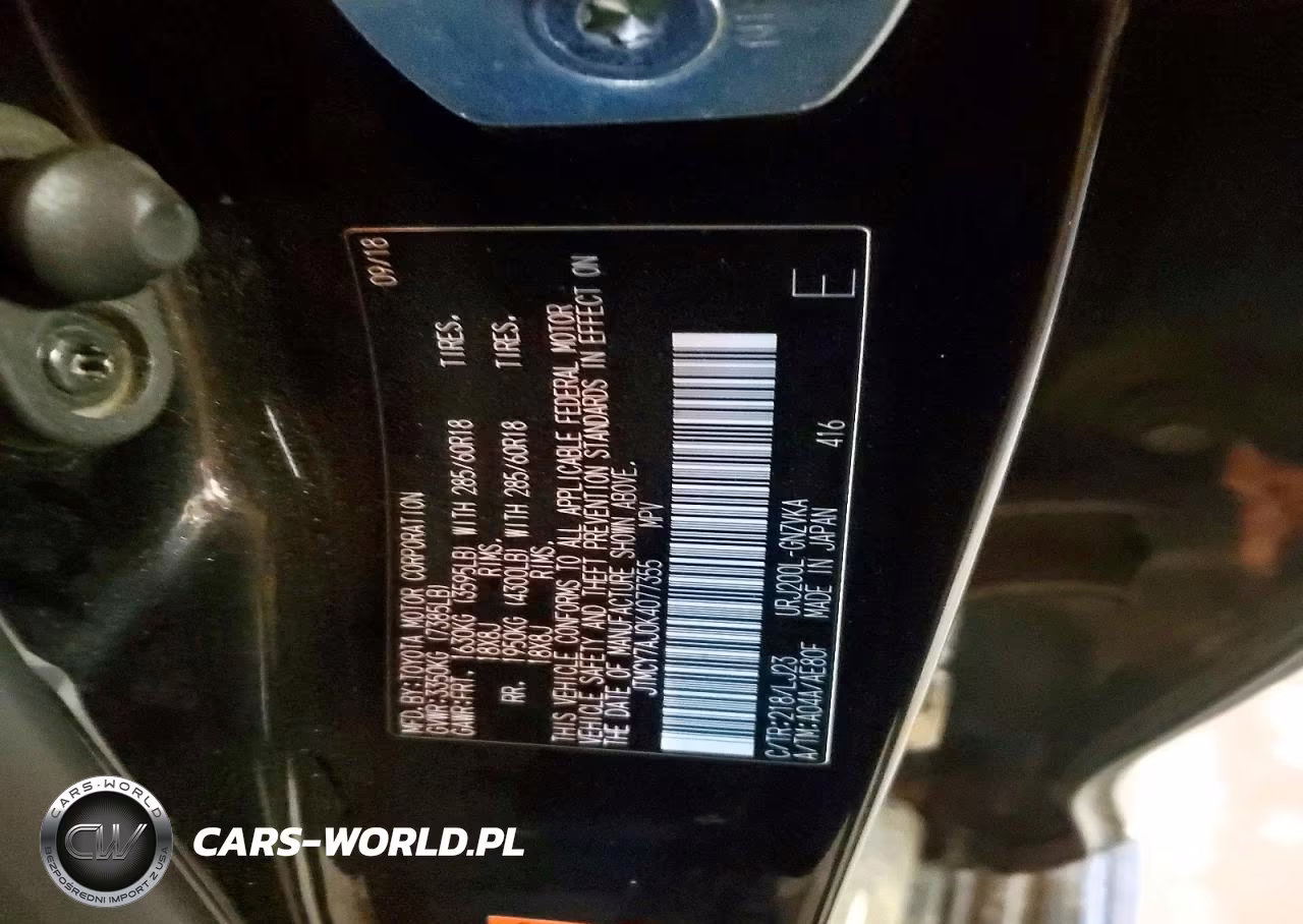 2019 Toyota Land Cruiser Base VIN:JTMCY7AJ0K4077355 - 13