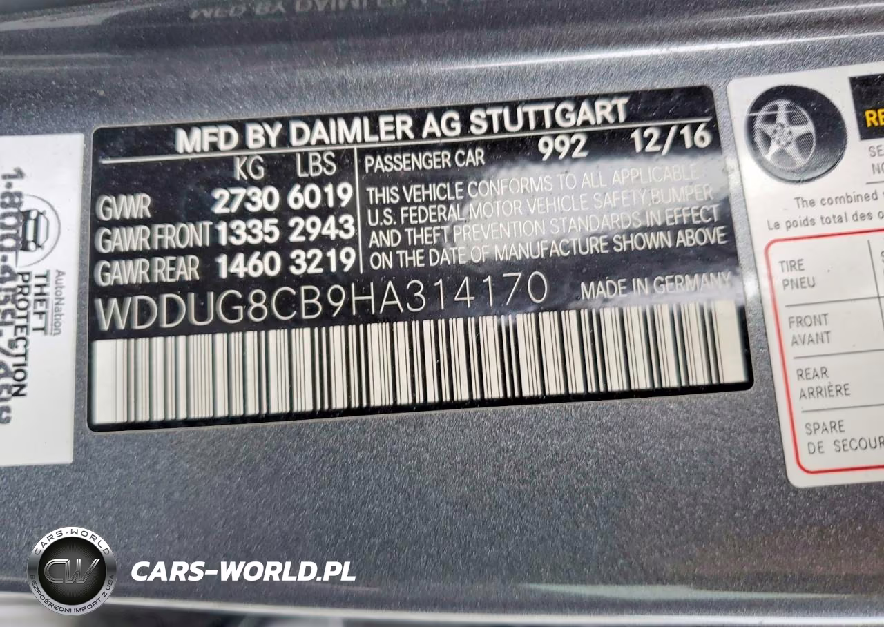 2017 Mercedes-Benz S 550 VIN:WDDUG8CB9HA314170 - 13