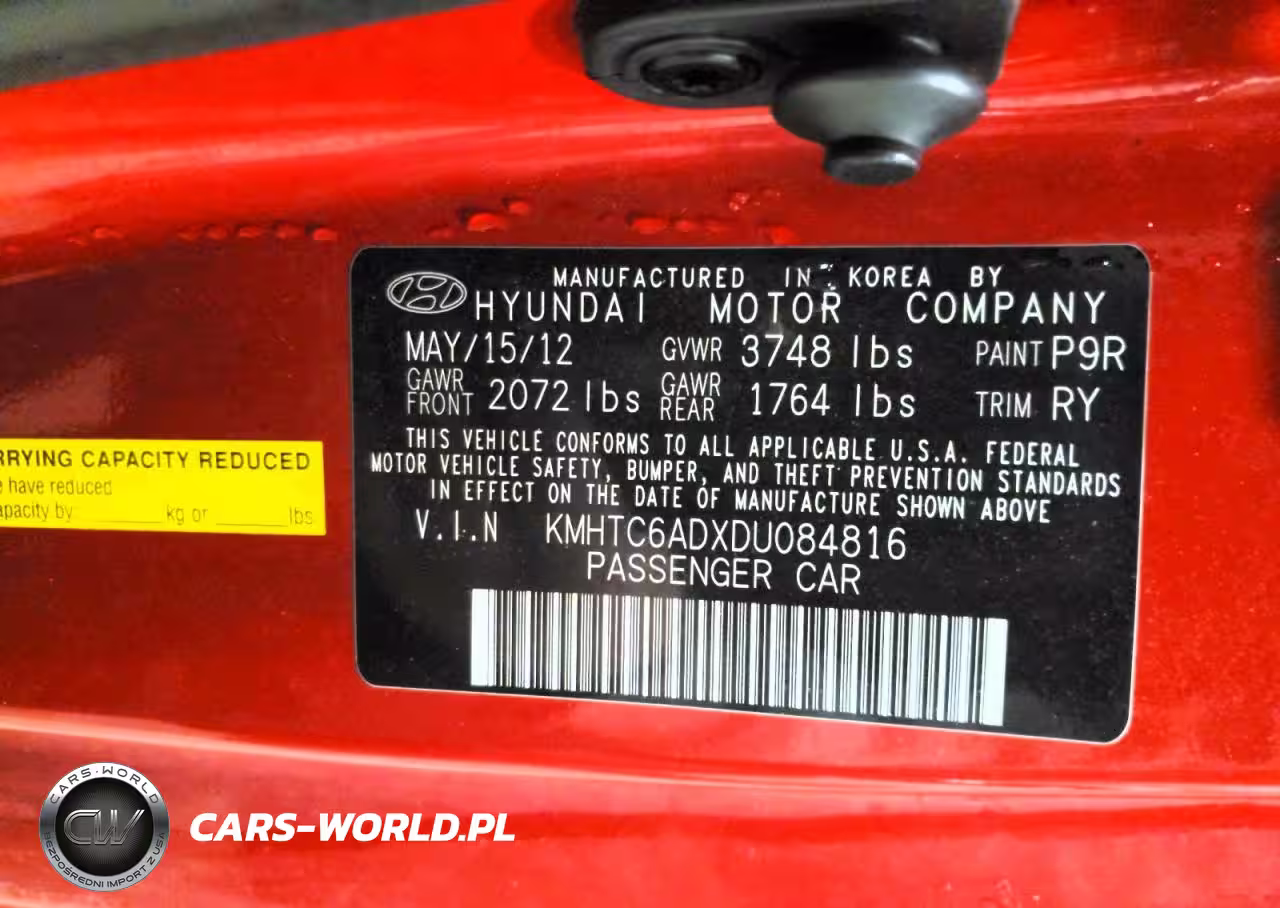 2013 Hyundai Veloster Base VIN:KMHTC6ADXDU084816 - 12