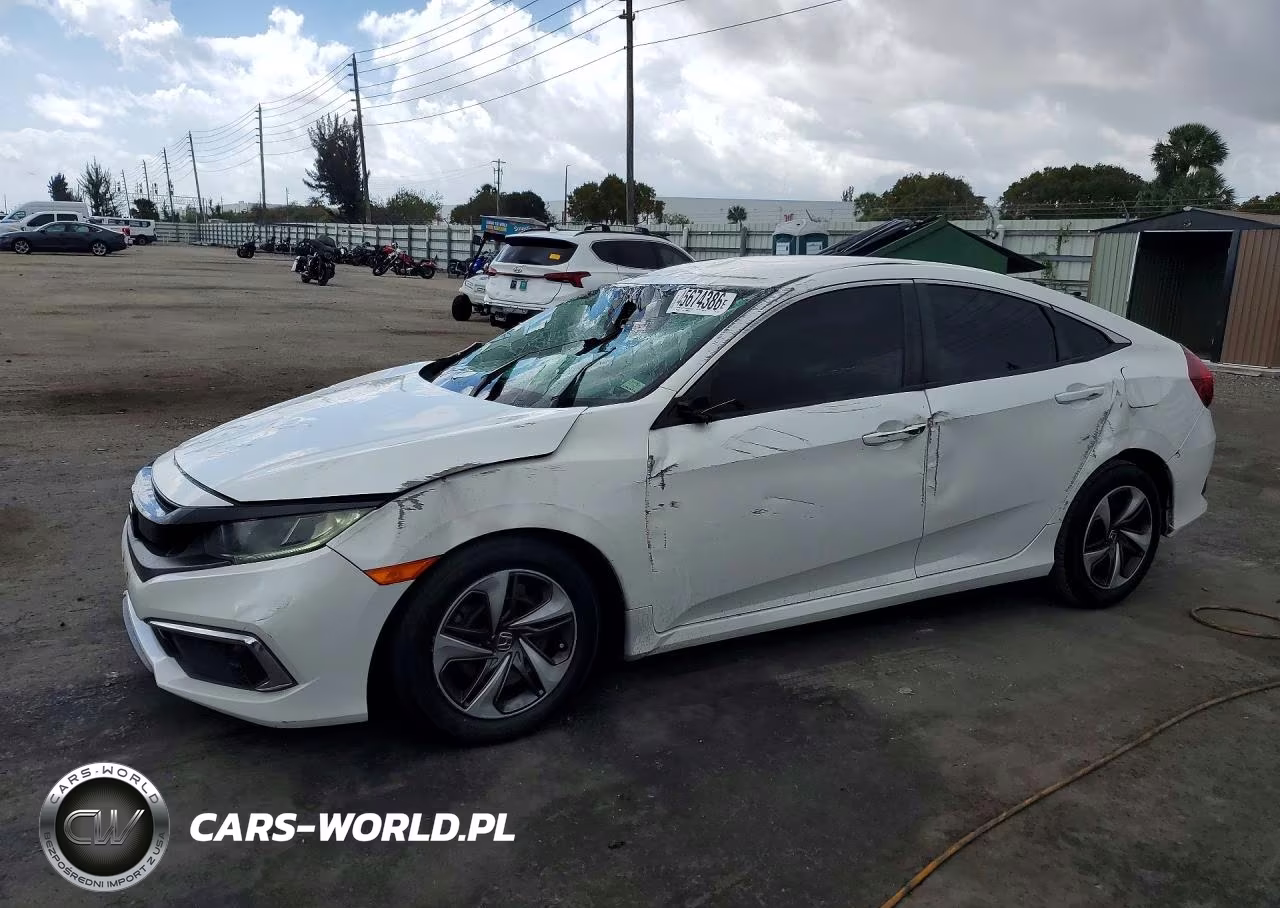 2019 Honda Civic Lx VIN:19XFC2F6XKE203366 - 1