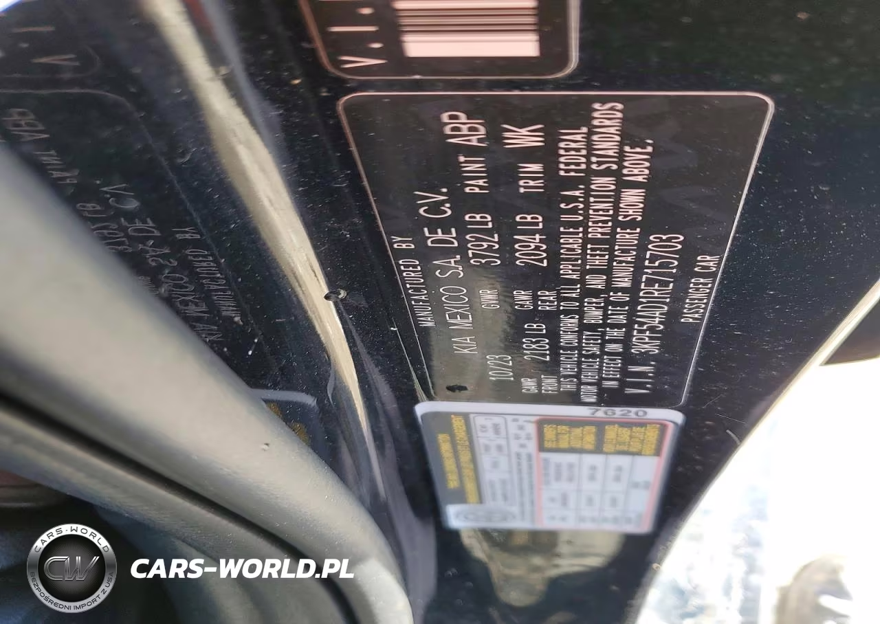 2024 Kia Forte Gt-Line VIN:3KPF54AD1RE715703 - 13