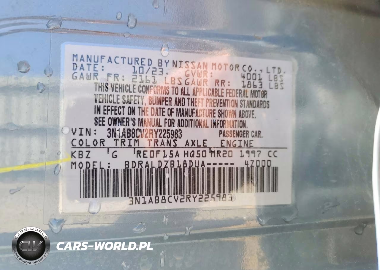 2024 Nissan Sentra Sv VIN:3N1AB8CV2RY225983 - 13