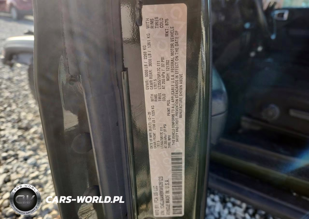 2021 Jeep Wrangler Sport VIN:1C4GJXAN8MW626123 - 12