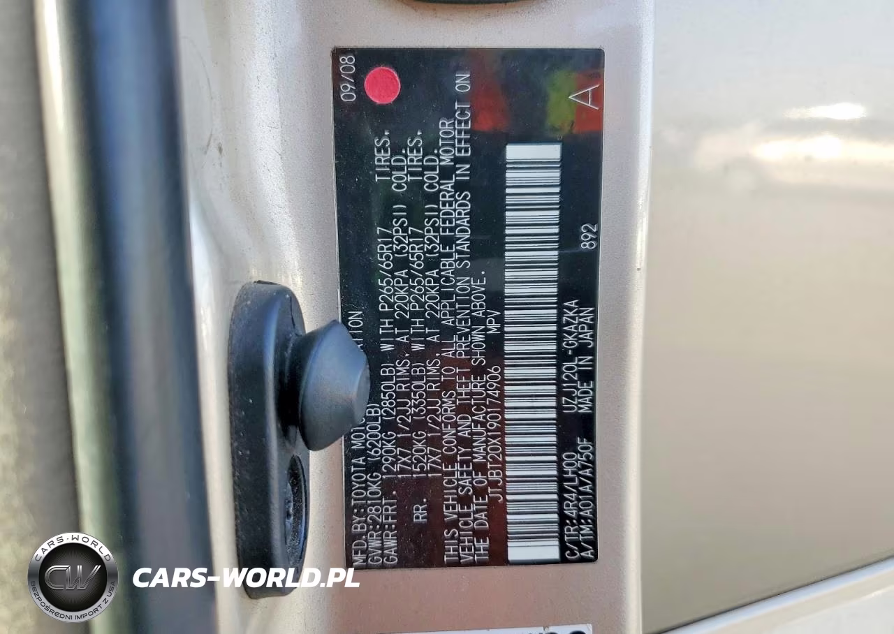 2009 Lexus Gx 470 Base VIN:JTJBT20X190174906 - 13