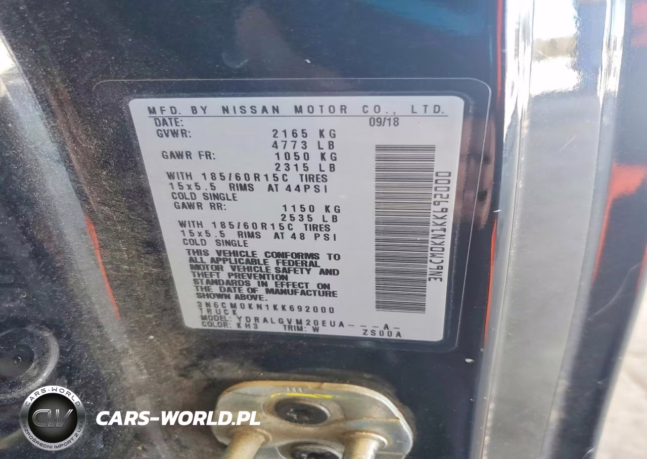 2019 Nissan Nv200 Sv VIN:3N6CM0KN1KK692000 - 13