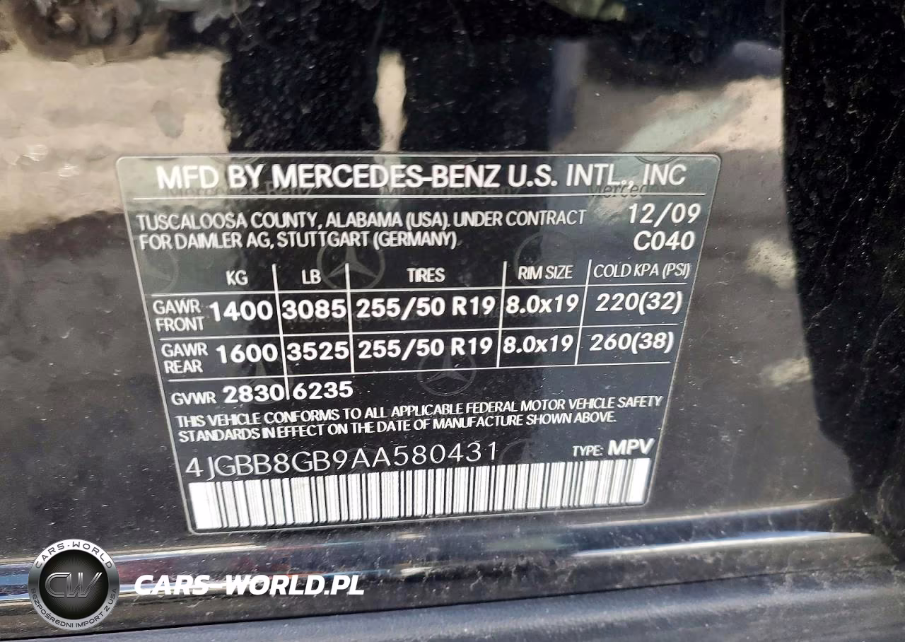 2010 Mercedes-Benz Ml 350 4Matic VIN:4JGBB8GB9AA580431 - 13