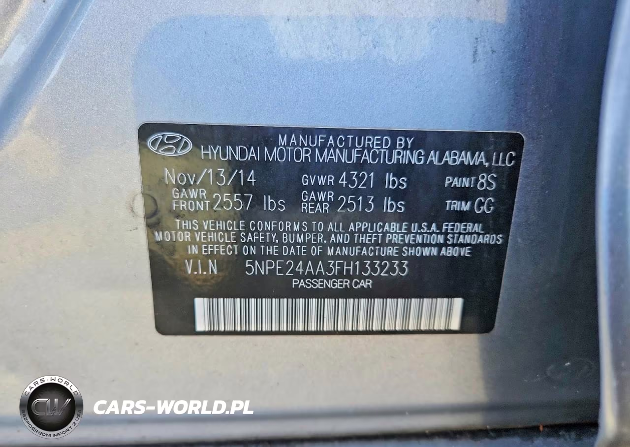 2015 Hyundai Sonata Eco VIN:5NPE24AA3FH133233 - 12