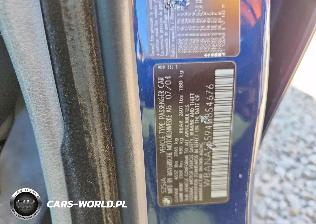 2004 BMW 525 I VIN:WBANA53594B854676 - 12