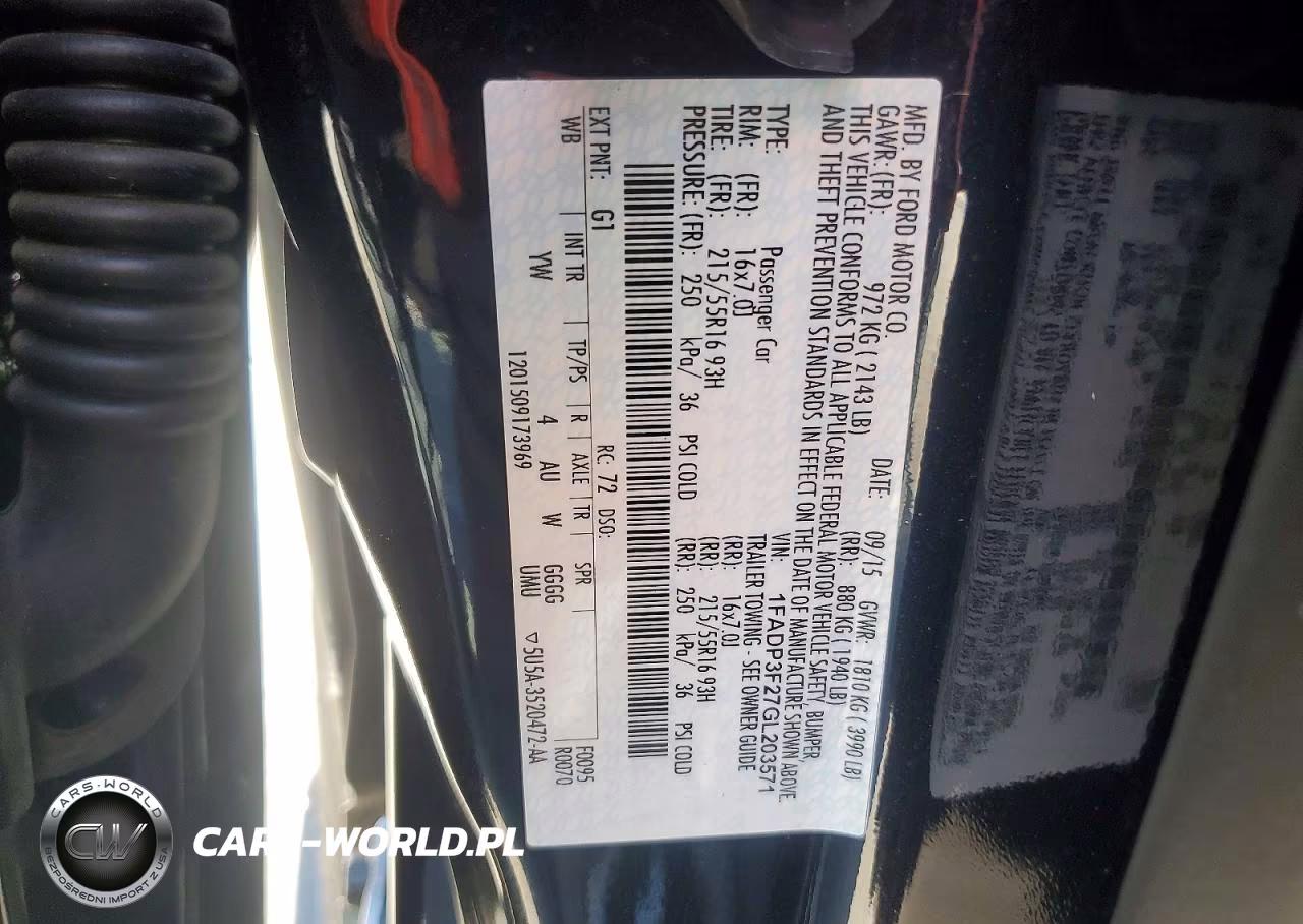 2016 Ford Focus Se VIN:1FADP3F27GL203571 - 12
