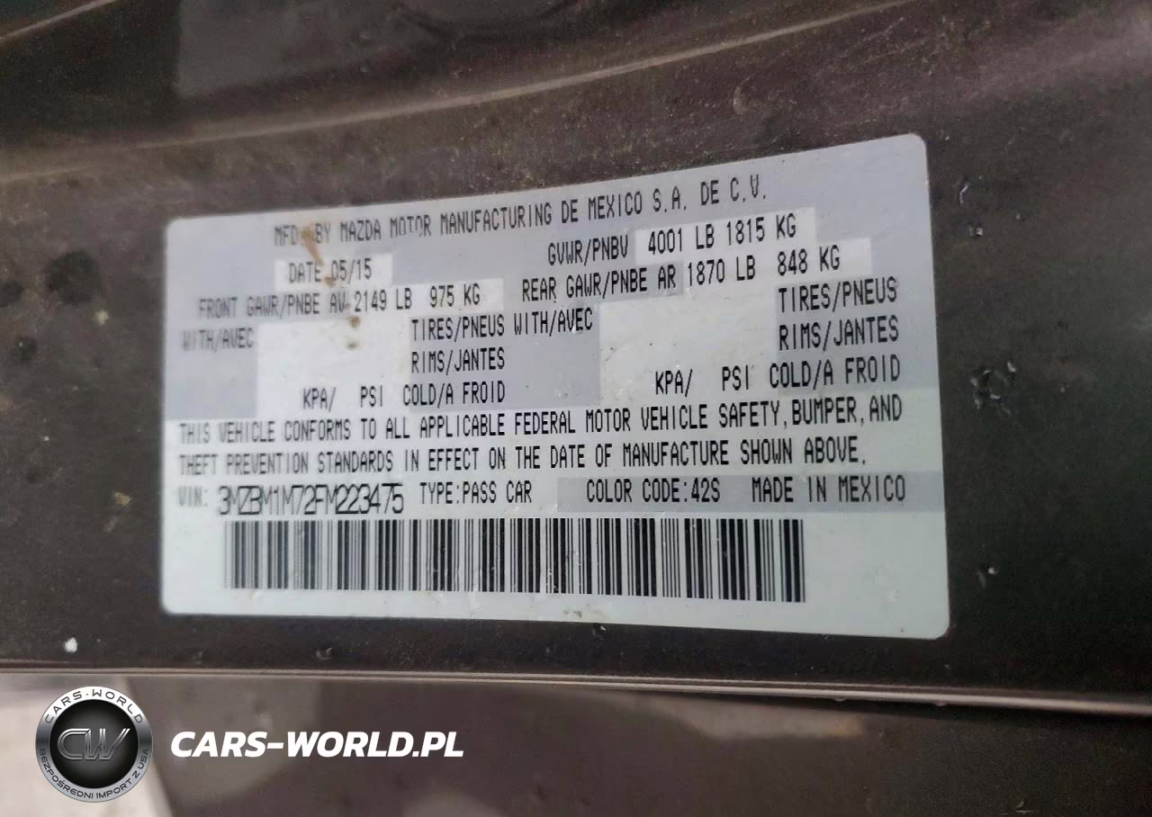 2015 Mazda 3 Grand Touring VIN:3MZBM1M72FM223475 - 12