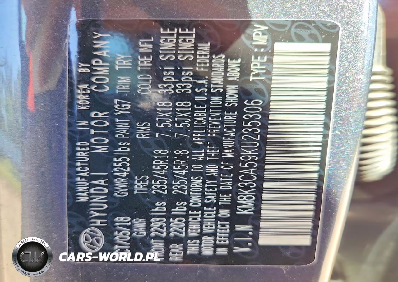 2019 Hyundai Kona Limited VIN:KM8K3CA59KU235306 - 13