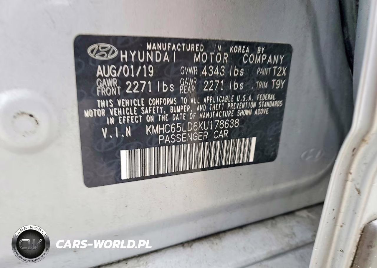 2019 Hyundai Ioniq Plug-In Hybrid Base VIN:KMHC65LD6KU178638 - 13