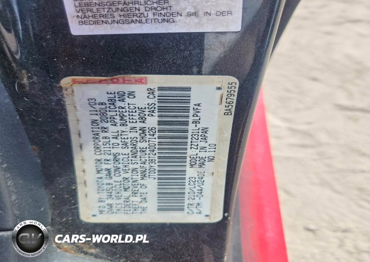 2004 Toyota Celica Gts VIN:JTDDY38T240071426 - 13