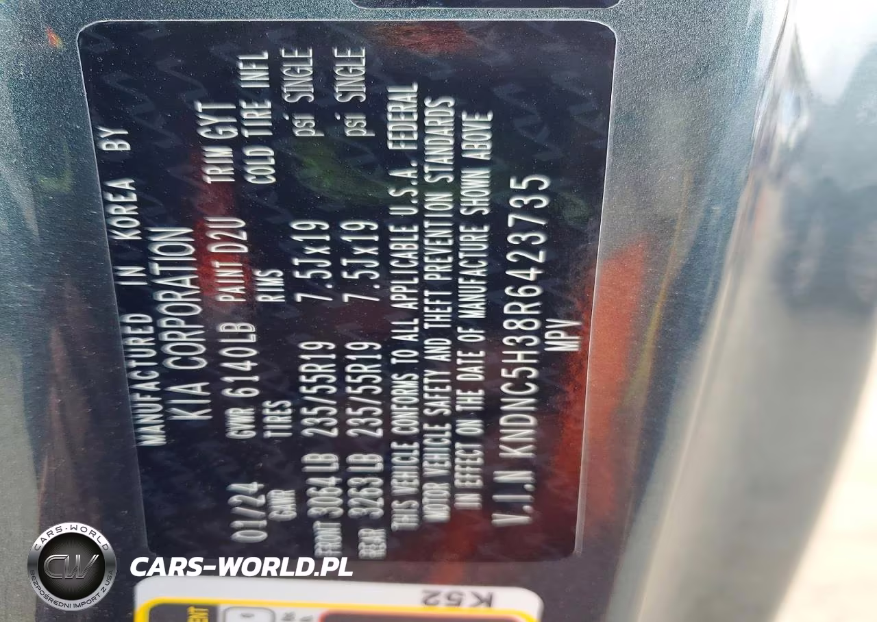 2024 Kia Carnival Ex VIN:KNDNC5H38R6423735 - 13